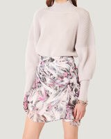 KIMBRA MOCK NECK BALLOON SLEEVE SWEATER image number null